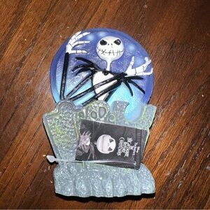 Disney Nightmare Before Christmas Jack Skellington Behind Coffin Aquarium Figure